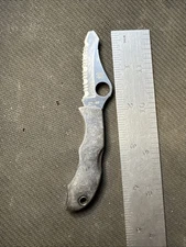 Broken Tip, Spyderco Jester Japan Stainless Lockback Knife Discontinued