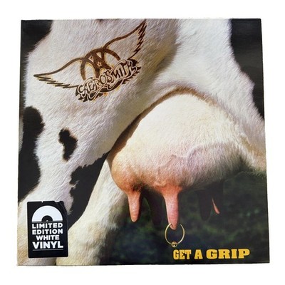 Aerosmith Get A Grip WHITE Vinyl Double LP Geffen Records Rare