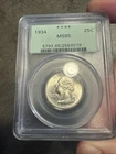 1934 Washington Quarter PCGS MS65 OGH