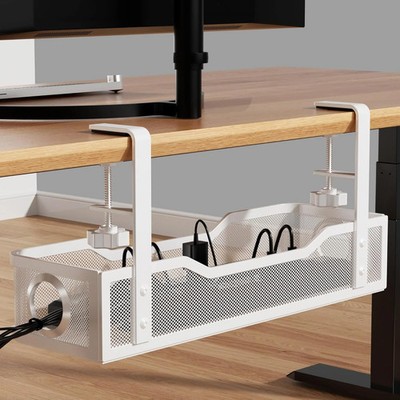 Under Desk Cable Management Large, 16'' Cable Management Box for Table Thi