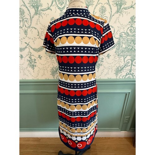 Vintage 60s 70s Lady Carol of New York Mod Polka Dot Shift Dress Studio Costume