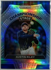 2022 Panini Prizm Championship Stage Austin Riley #CS-5 Silver Prizm