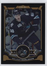 2015-16 O-Pee-Chee Rainbow Foil Black 98/100 Melker Karlsson #398 0p7l