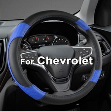 Steering Wheel Cover For Chevy Silverado 2014-2023 Blackblue Color Option