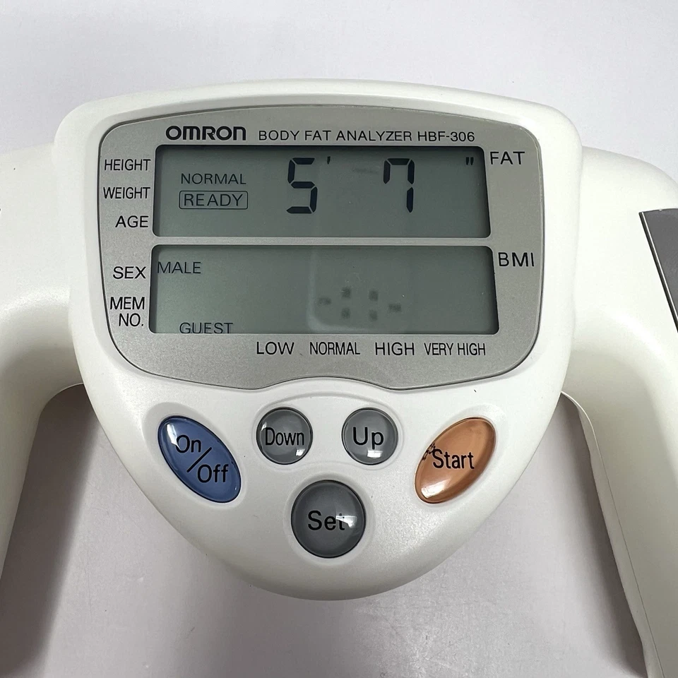 Omron HBF-306 Body Logic Analizador Portátil de Grasa Corporal Calculadora de Medición de IMC Foto 3 de 4