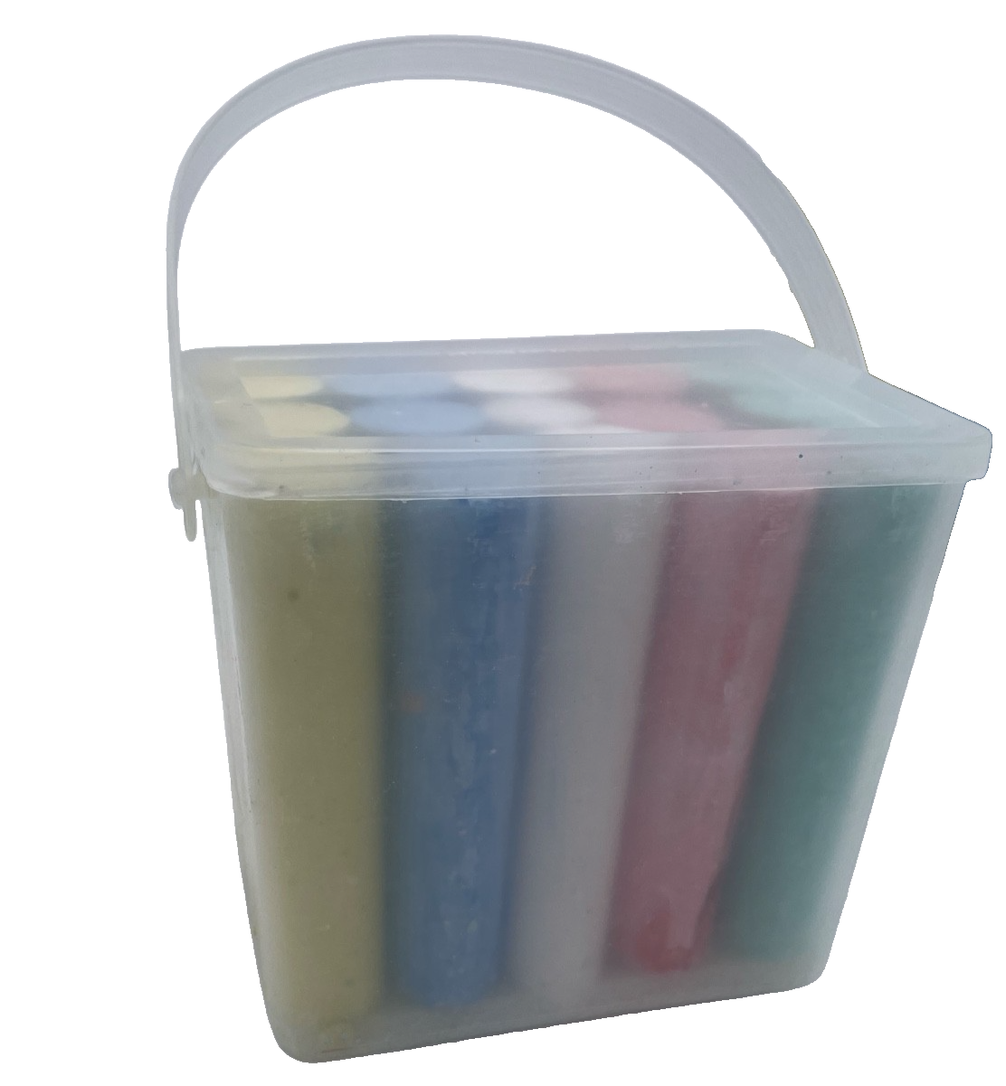 Coloured Jumbo Pavement Chalks 15 in Carry Box Kids Outdoor Indoor Drawing Chalk