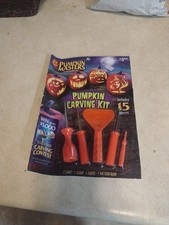 Pumpkin Masters Pumpkin Carving Kit includes 5 tools and 14 patterns