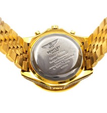 Breitling Bentley Motors A25362 Auto 50mm Custom Diam 18K YG Plated Steel Watch 6