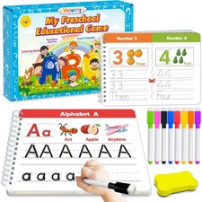 Montessori Workbooks for Kids 3-5 Handwriting Coloring  Tracing