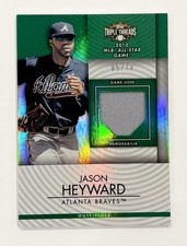 2012 Topps Triple Threads Jersey Relic Emerald /18 Jason Heyward Atlanta Braves
