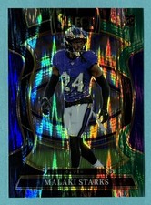 2025 Panini Select Malaki Starks #61 Black & Green Shock Prizm (RC)