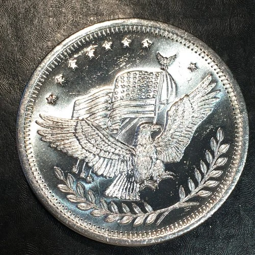 1oz Silver Bullion A-MARK EAGLE & SCALES TRADE UNIT WE COMBINE SHIPPING #R908