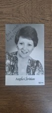 Original Vintage Angela Christian Signed Photograph Music Singer 6 X 4 Inch