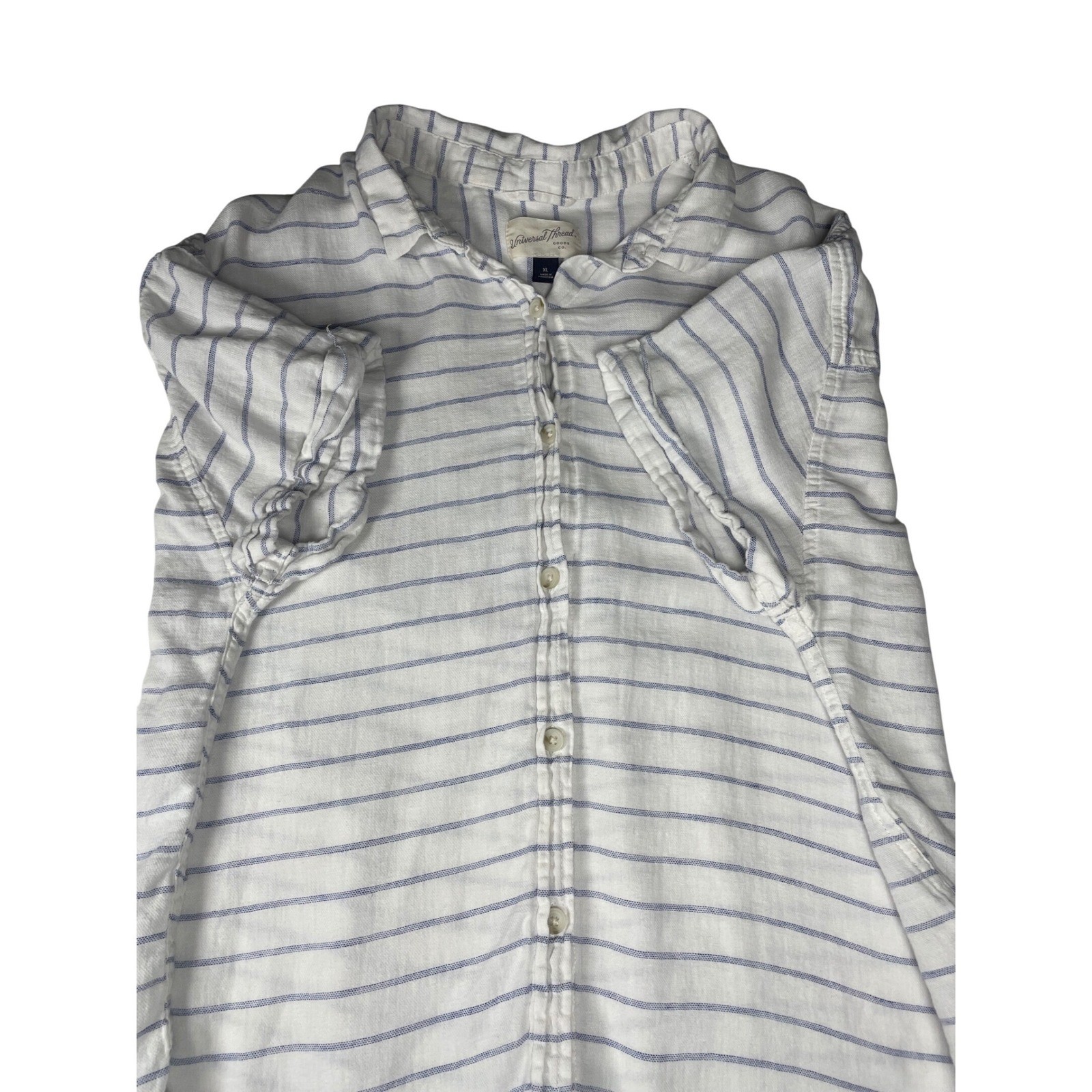 Universal Thread Womens Striped Button Up Shirt X… - image 3