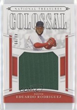 2020 Panini National Treasures Colossal Materials 48/99 Eduardo Rodriguez 0q1p
