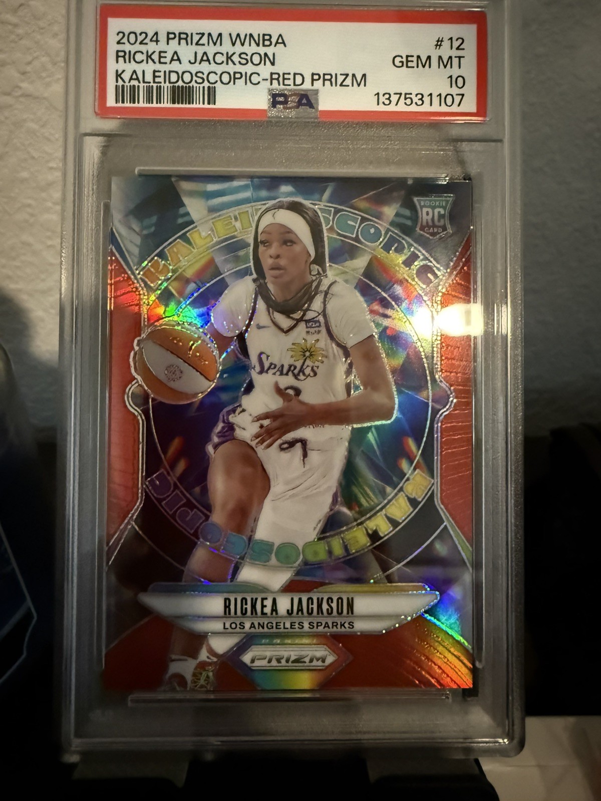 2024 Panini Rickea Jackson RC Red Prizm /99 Rookie Kaleidoscopic PSA 10 RARE 🔥