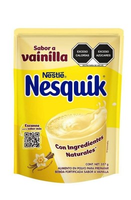 Nesquik Bebida En Polvo Sabor vainilla 357gr