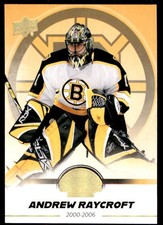 2023-24 UPPER DECK BOSTON BRUINS CENTENNIAL SPECTRUM GOLD ANDREW RAYCROFT #88
