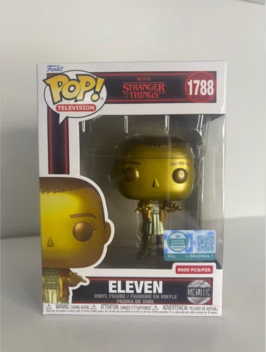 Funko Pop Eleven #1788 Metallic Exclusive Stranger Things Limited 9500 PCS NEW