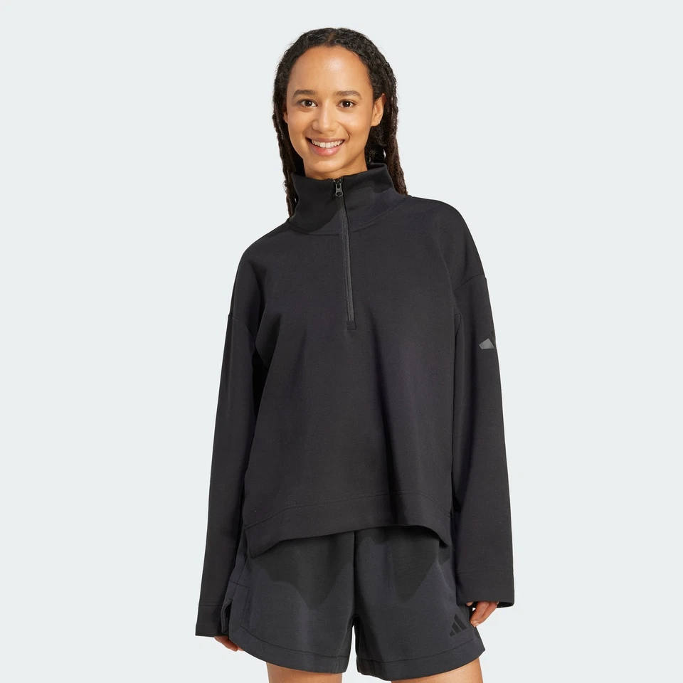 adidas women Soft Lux Quarter-Zip