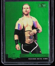 2022 SkyBox Metal Universe AEW #103 Adam Page Precious Metal Gems Green #/100