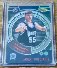JASON WILLIAMS 99-00 Bowman's Best BEST TECHNIQUES DIE-CUT PASSING ! KINGS !