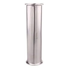 DERNORD Sanitary Spool Tube with Clamp Ends,Stainless Steel 304 Seamless Roun...