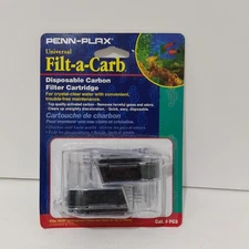 Penn-Plax Filt-a-Carb Replacement Media Cartridges (2 Pack) – Universal Fit