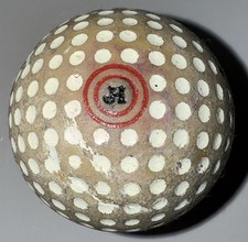 RARE Antique JH Taylor Rubber Core Golf Ball -Technically the 1st Signature Ball