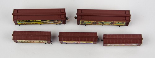 Micro Trains Line Ringling Bros Barnum Bailey Billboard N & Z Scale Train 5P Lot - Picture 6 of 9