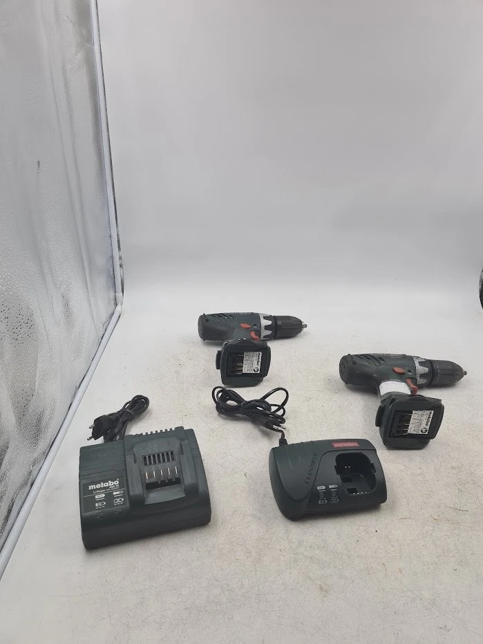 Lot of 4 Metabo Power Tools - 2 Drill/Drivers, BS18 LI, 2 Chargers, Working - Image 3 of 4