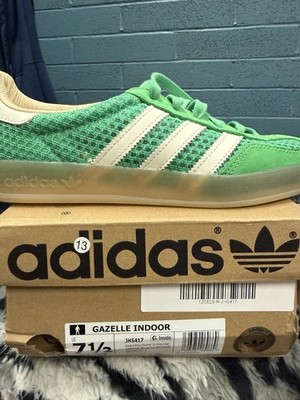 adidas Gazelle Indoor Energy Green Men's Athletic Sneaker Textile Low Top JH5417