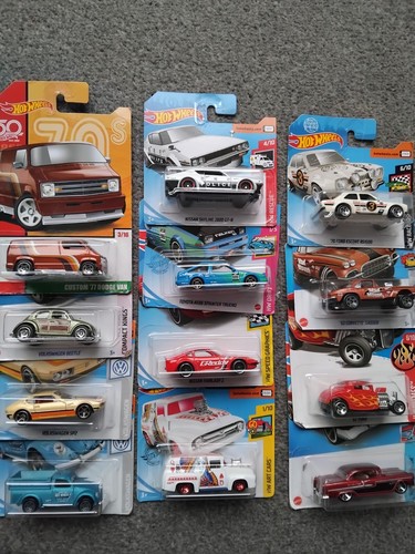 Lot of 12 New in Pack HW Compact Classics Art Cars 70s CLASICS ETC classic Rare