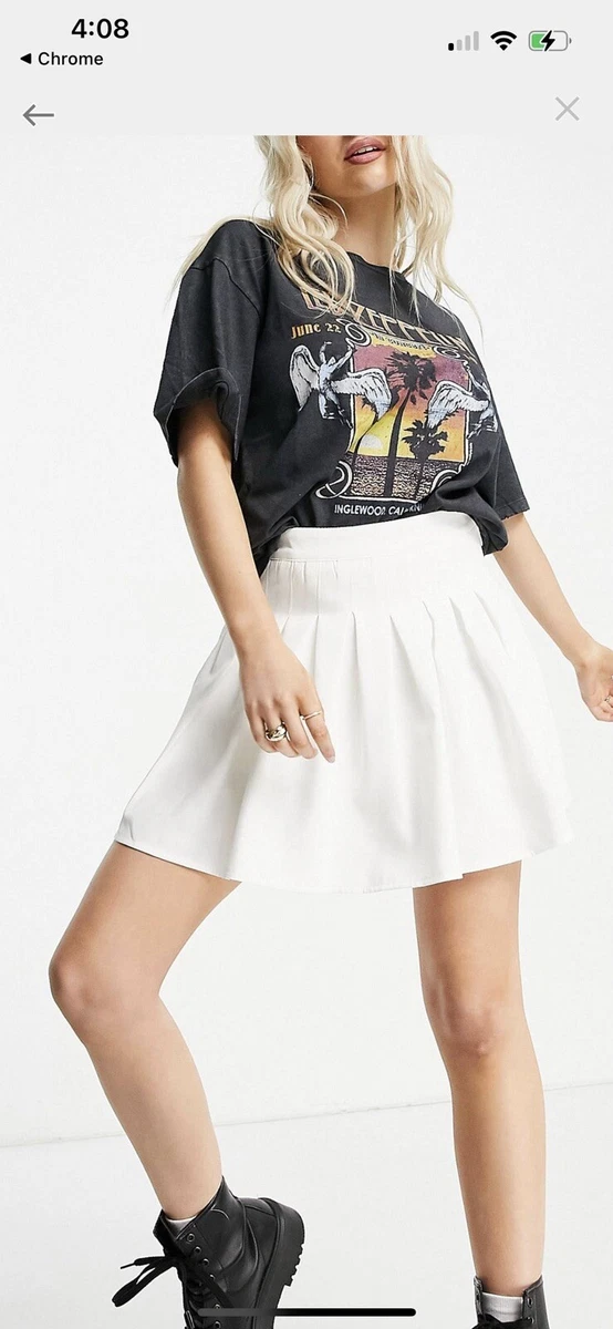 White top skirt missguided