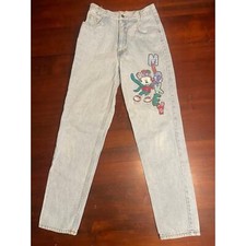 Vintage Mickey Unlimited Jerry Leigh Denim Blue Jeans Disney Women  s 9 26"x29" S