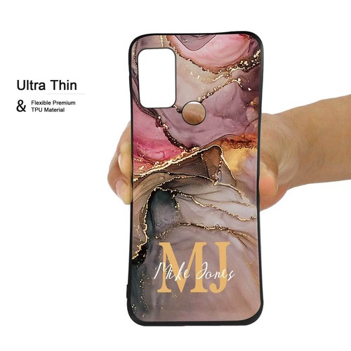 Marble Personalised Case For Motorola Moto E13 Edge 50 E14 G85 Matte Phone Cover - Picture 51 of 82