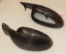 Carbon Fiber Mirror House Replace Install For 06 07 08 Porsche 997 Mk1 Turbo 987