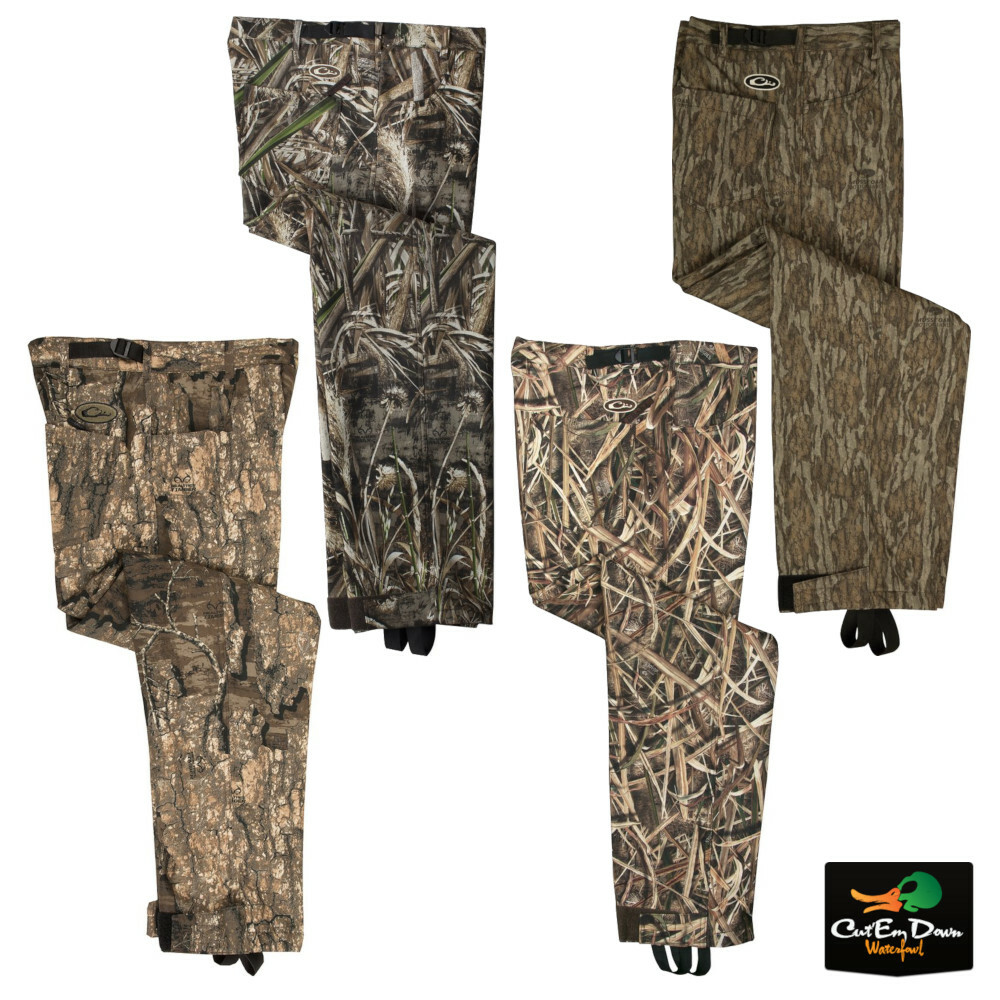 DRAKE WATERFOWL SYSTEMS MST WINDPROOF BONDED FLEECE CAMO PANTS