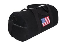 US Army Canvas Shoulder Duffle Bag USA Flagge Schultertasche Gym Bag Weekender