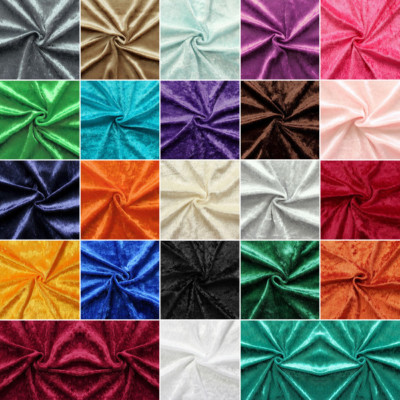 Pannesamt uni 145cm breit Meterware Polyester Samtstoff glänzend dekorativ