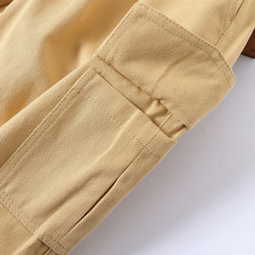 Little Boys Cargo Jogger Pants Toddler Kids Multi Pocket Twill Casual Trouser... - Picture 5 of 7