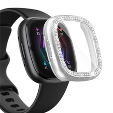 Diamond Inlaid Full Soft TPU Protective Case For Fitbit Sense 2/Versa 4