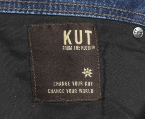 KUT From The Kloth Plus Size Distressed Women's Denim Jeans Sz 18W - Picture 4 of 6
