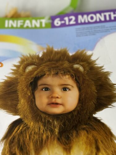 Infant Size 6-12 Months Adorable Lion Cub Halloween Costume Jumpsuit Headpiece