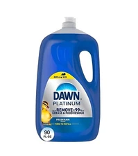 Dawn Platinum Dishwashing Liquid Dish Soap Refreshing Rain (90 oz) FREE SHIPPING