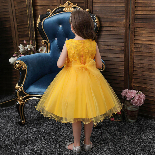 2-10 Years Girls Lace Tutu Dress Kids Christmas Party Birthday Pageant Gown - Picture 10 of 12