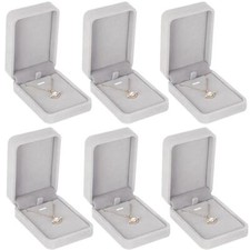 6 Pieces Velvet Jewelry Gift Boxes for Necklace Pendant Bracelet Ring