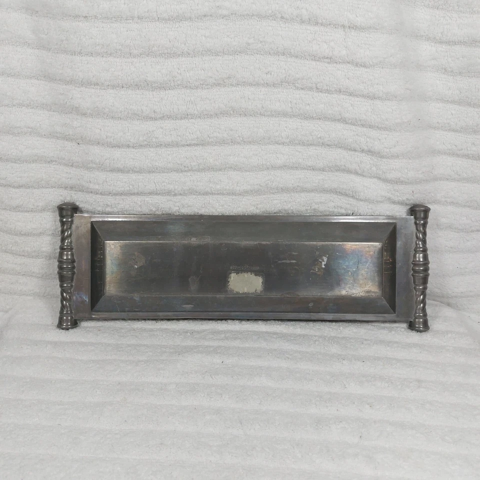 Reed & Barton Bannister Small Aluminum Rectangular Bread Tray? Serving Dish  - Image 2 of 4