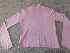 Armani Exchange Womens Sweater Medium purple pullover stretch rayon