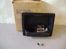 CAR0VAN 01-2064 BLACK DELUXE HORIZONTAL WALL CONSOLE CUP HOLDER LIGHT LIGHTER